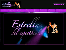 Tablet Screenshot of estrellas-del-espectaculo.com